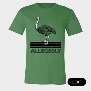 allegedly leaf shirt - bw